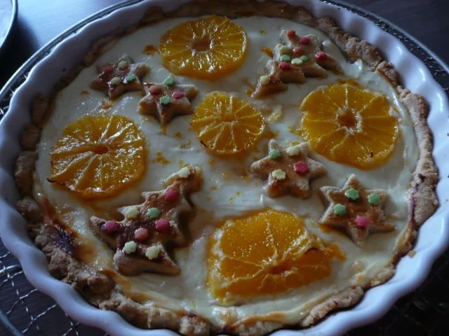 Rezept: Weihnachtliche - Orangen - Quark- Torte Weihnachtliche - Orangen - Quark- Torte - Rezept