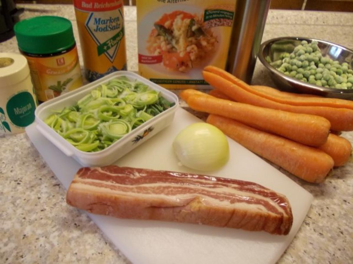 Dinkelsuppe mit Dörrfleisch und Gemüse - Rezept - Bild Nr. 2