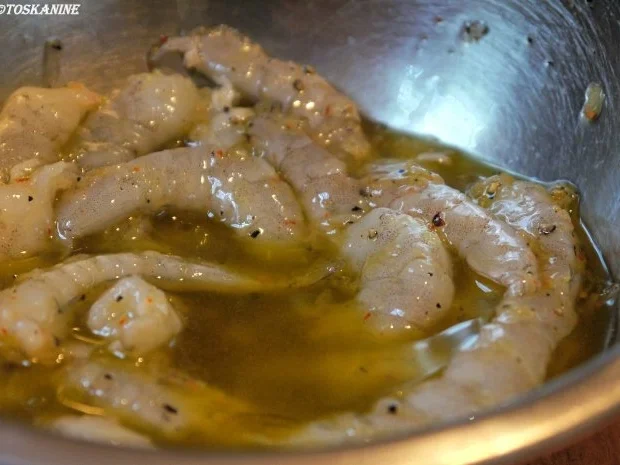 Rezept: Tagliatelle, gerösteter Paprika-Rahm, scharfe Garnelen Bild Nr. 3 Tagliatelle, gerösteter Paprika-Rahm, scharfe Garnelen - Rezept - Bild Nr. 3