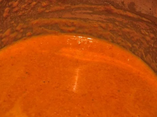 Rezept: Tagliatelle, gerösteter Paprika-Rahm, scharfe Garnelen Bild Nr. 13 Tagliatelle, gerösteter Paprika-Rahm, scharfe Garnelen - Rezept - Bild Nr. 13