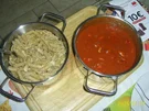 Rezept: Pasta: Vollkorn-Nudeln mit Wurstgulasch Pasta: Vollkorn-Nudeln mit Wurstgulasch - Rezept