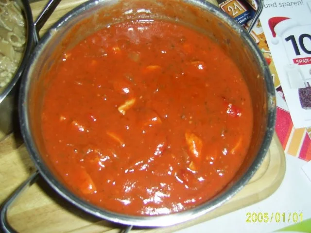 Pasta: Vollkorn-Nudeln mit Wurstgulasch - Rezept - Bild Nr. 3