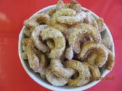 Gebäck: Vanillekipferl für 2 Bleche - Rezept