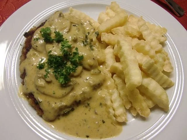 Rahm-Jägerschnitzel à la Heiko - Rezept