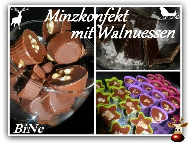 BiNe` S MINZKONFEKT MIT WALNUESSEN - Rezept
