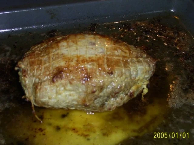 Schwein: Würziger Rollbraten mit grünen Bohnen - Rezept - Bild Nr. 2