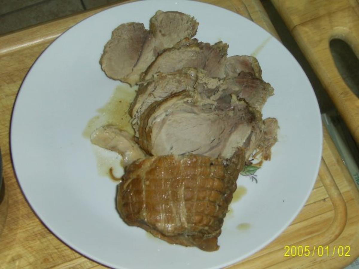 Schwein: Würziger Rollbraten mit grünen Bohnen - Rezept - Bild Nr. 5