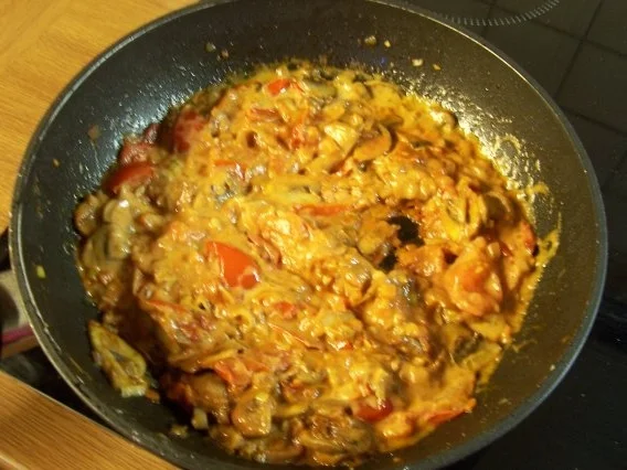 Schollenfilet mit Tomaten-Lauch-Champignon-Möhrengemüse - Rezept - Bild Nr. 5
