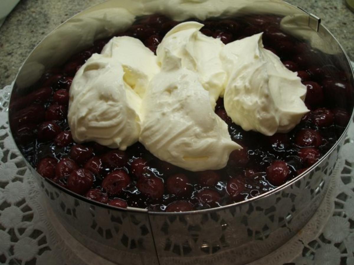 Backen: Mascarpone-Quark-Torte mit Sauerkirschen - Rezept - Bild Nr. 14