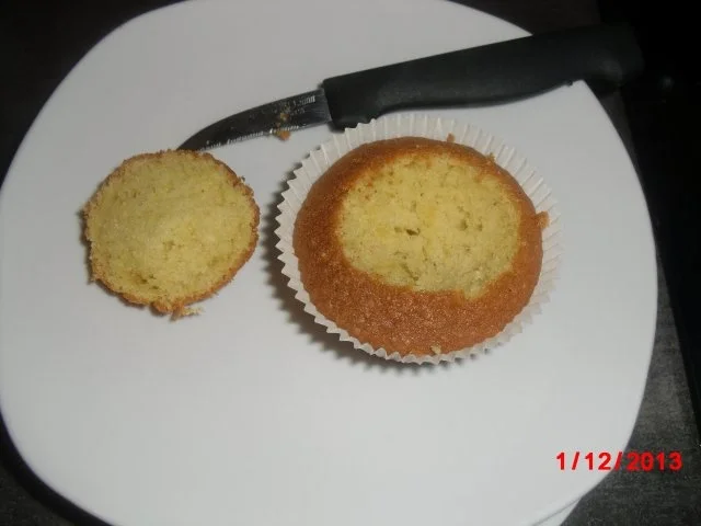 Muffin schwarz/weiß mit Johannisbeer-Gelee - Rezept - Bild Nr. 2