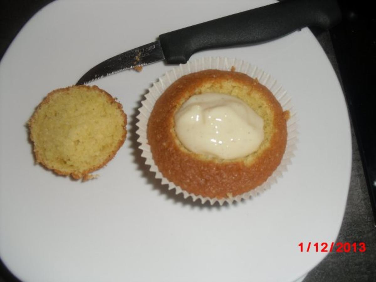 Muffin schwarz/weiß mit Johannisbeer-Gelee - Rezept - Bild Nr. 5