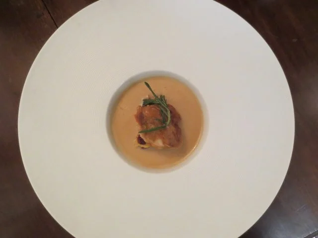 Rezept: Geflügelcremesuppe mit Madeira und Pilz-Crêpe-Kuchen Geflügelcremesuppe mit Madeira und Pilz-Crêpe-Kuchen - Rezept