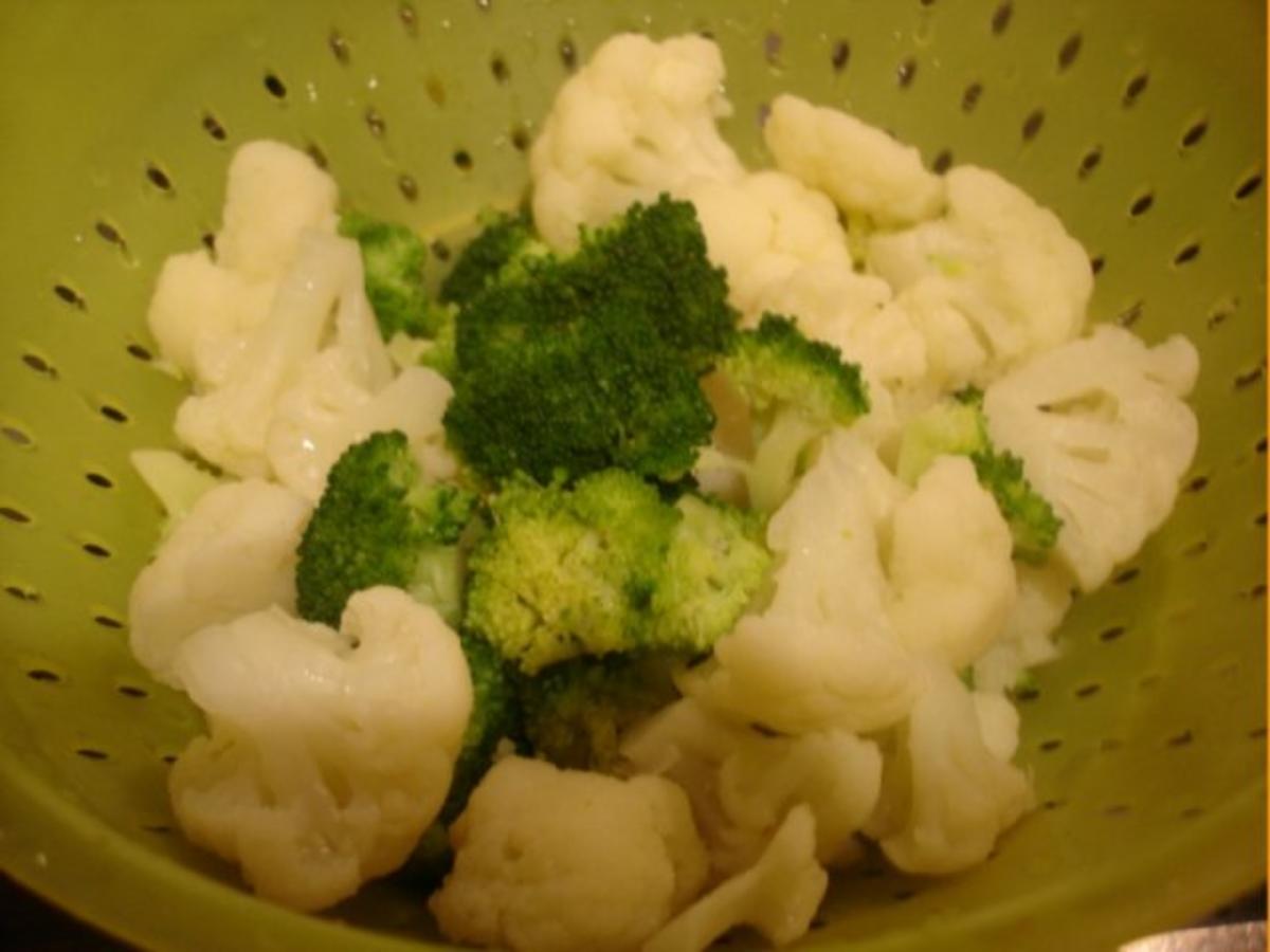 Asiatische Hackfleischbällchen mit Gemüse und gelben Reis - Rezept - Bild Nr. 11
