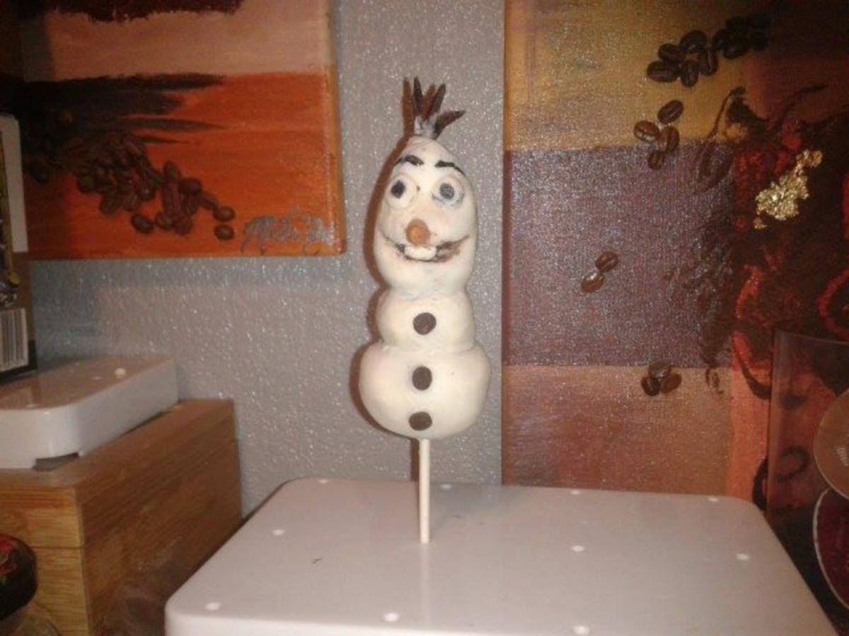 Cake Pops   - Olaf - - Rezept - Bild Nr. 2