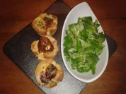 Toastmuffins mit Feldsalat - Rezept