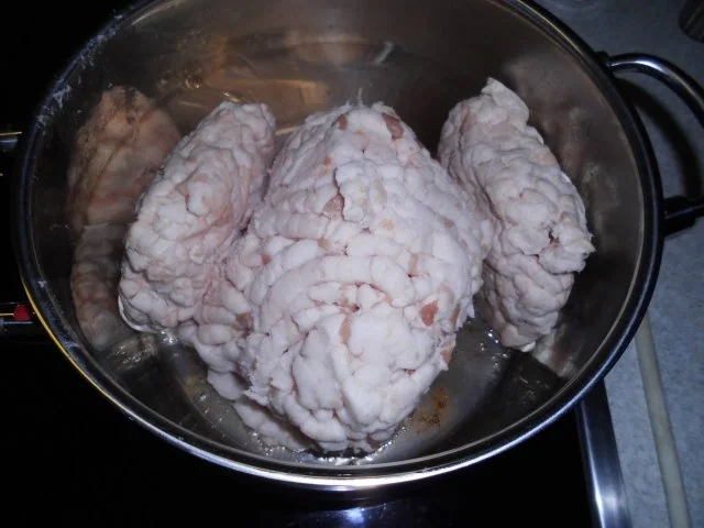 Rezept: Griebenschmalz mit Apfel und Zwiebeln Bild Nr. 4 Griebenschmalz mit Apfel und Zwiebeln - Rezept - Bild Nr. 4