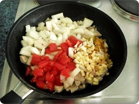 Schweinefleisch mit Ananas  und feinem Reistürmchen dazu - Rezept - Bild Nr. 12