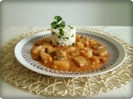 Schweinefleisch mit Ananas  und feinem Reistürmchen dazu - Rezept - Bild Nr. 21