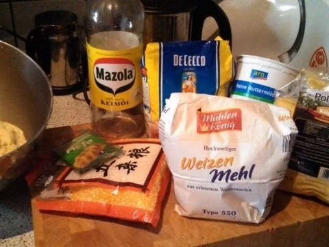 Corn Bread   /   Mais Brot / Brötchen - Rezept - Bild Nr. 8