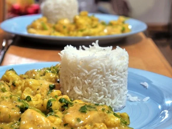 Curry mit Hähnchen, Blumenkohl und Zuckerschoten - Rezept - Bild Nr. 13