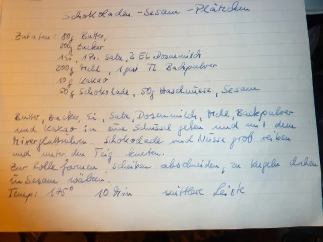 Weihnachten: Schokoladen-Sesam-Plätzchen - Rezept - Bild Nr. 2