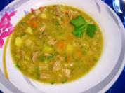 Deftiger Eintopf mit Fleisch- und Gemüseresten - Rezept