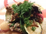 Zucchini-Lasagne mit Majoran-Hackfleisch - Rezept