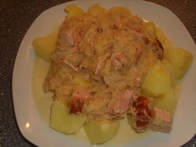 Ananas-Sauerkraut mit Kasseler und Sahne - Rezept