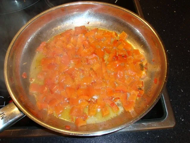 Pasta mit Ajvar-Sahne-Hähnchen - Rezept - Bild Nr. 4