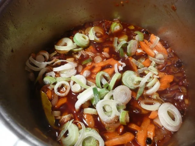 Rezept: Rippcher, Sellerie - Kartoffelstampf , Zuckerschoten und Soße ! Bild Nr. 3 Rippcher, Sellerie - Kartoffelstampf , Zuckerschoten und Soße ! - Rezept - Bild Nr. 3