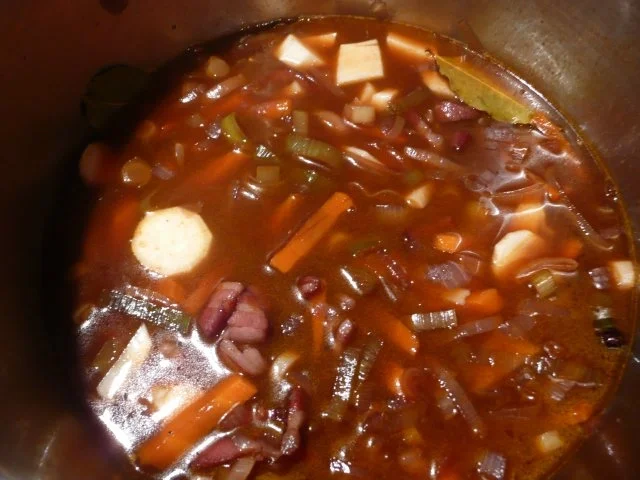 Rezept: Rippcher, Sellerie - Kartoffelstampf , Zuckerschoten und Soße ! Bild Nr. 5 Rippcher, Sellerie - Kartoffelstampf , Zuckerschoten und Soße ! - Rezept - Bild Nr. 5