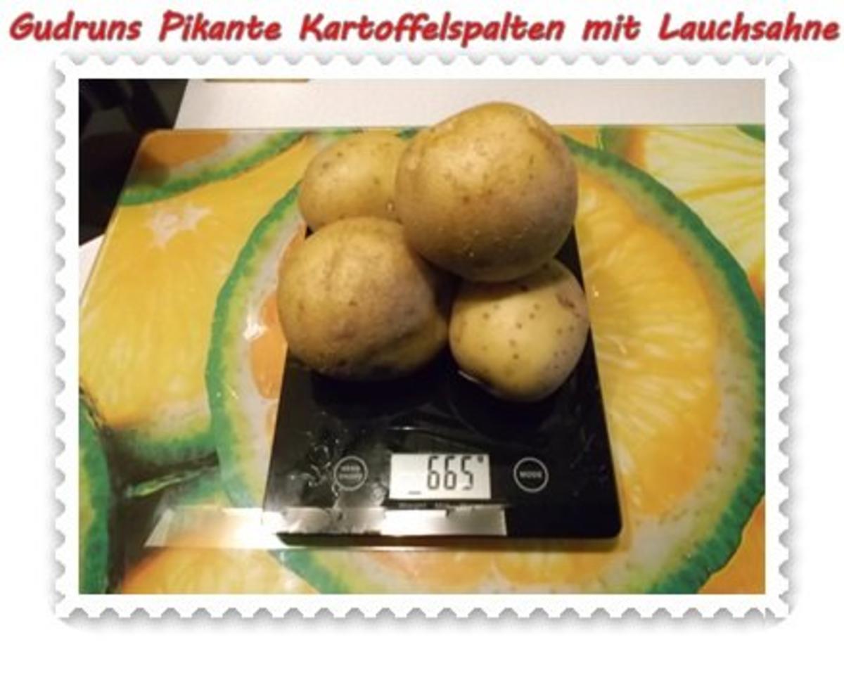 Kartoffeln: Pikante Kartoffelspalten mit Lauchsahne - Rezept - Bild Nr. 2