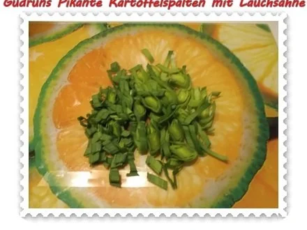 Rezept: Kartoffeln: Pikante Kartoffelspalten mit Lauchsahne Bild Nr. 7 Kartoffeln: Pikante Kartoffelspalten mit Lauchsahne - Rezept - Bild Nr. 7