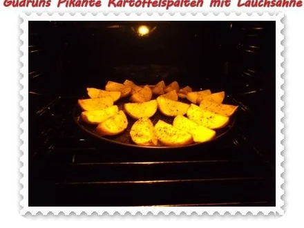 Rezept: Kartoffeln: Pikante Kartoffelspalten mit Lauchsahne Bild Nr. 9 Kartoffeln: Pikante Kartoffelspalten mit Lauchsahne - Rezept - Bild Nr. 9