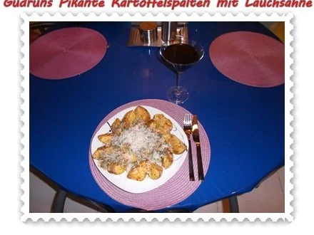 Rezept: Kartoffeln: Pikante Kartoffelspalten mit Lauchsahne Bild Nr. 11 Kartoffeln: Pikante Kartoffelspalten mit Lauchsahne - Rezept - Bild Nr. 11