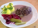 Schweinefilet in Rotwein-Sahnsoße - Rezept