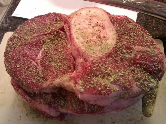 Zart geschmorte Rinderbeinscheiben aus dem Römertopf - Rezept - Bild Nr. 3