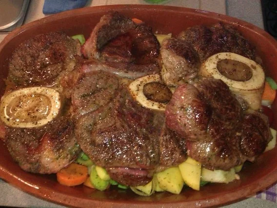 Zart geschmorte Rinderbeinscheiben aus dem Römertopf - Rezept - Bild Nr. 6