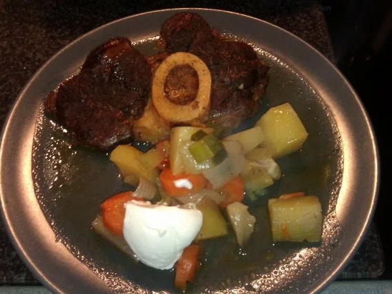 Zart geschmorte Rinderbeinscheiben aus dem Römertopf - Rezept - Bild Nr. 10