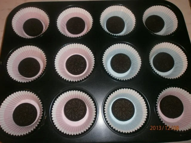 Chessecakemuffins mit weihnachtlichen Kirschen - Rezept - Bild Nr. 2