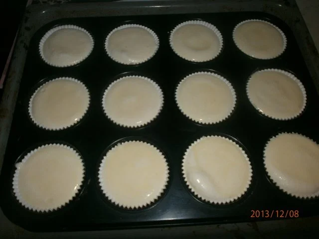 Chessecakemuffins mit weihnachtlichen Kirschen - Rezept - Bild Nr. 4