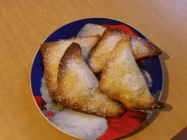 Eingeschneite Apfeltaschen - Rezept