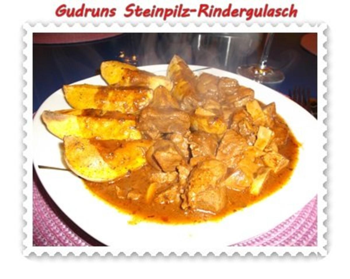 Fleisch: Steinpilz-Rindergulasch - Rezept