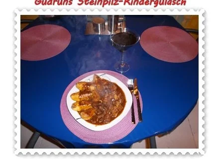 Rezept: Fleisch: Steinpilz-Rindergulasch Bild Nr. 16 Fleisch: Steinpilz-Rindergulasch - Rezept - Bild Nr. 16
