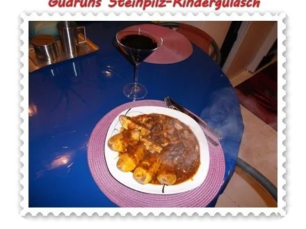 Rezept: Fleisch: Steinpilz-Rindergulasch Bild Nr. 18 Fleisch: Steinpilz-Rindergulasch - Rezept - Bild Nr. 18