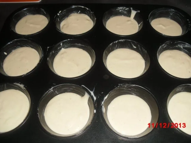 Marzipan-Frischkäse-Muffin mit Apfel-Zimt-Spalten - Rezept - Bild Nr. 7