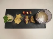 Datteln mit Kaffeemousse an Nougatsoße & Eierlikörvariation - Rezept