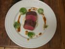 Rehrücken mit Selleriepüree und Rosenkohlblättern an Portwein-Jus - Rezept