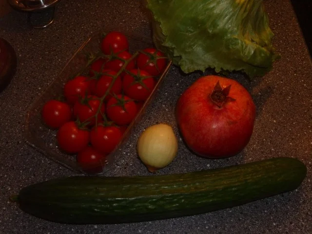 Rezept: Gemischter Salat mit Granatapfel Bild Nr. 2 Gemischter Salat mit Granatapfel - Rezept - Bild Nr. 2