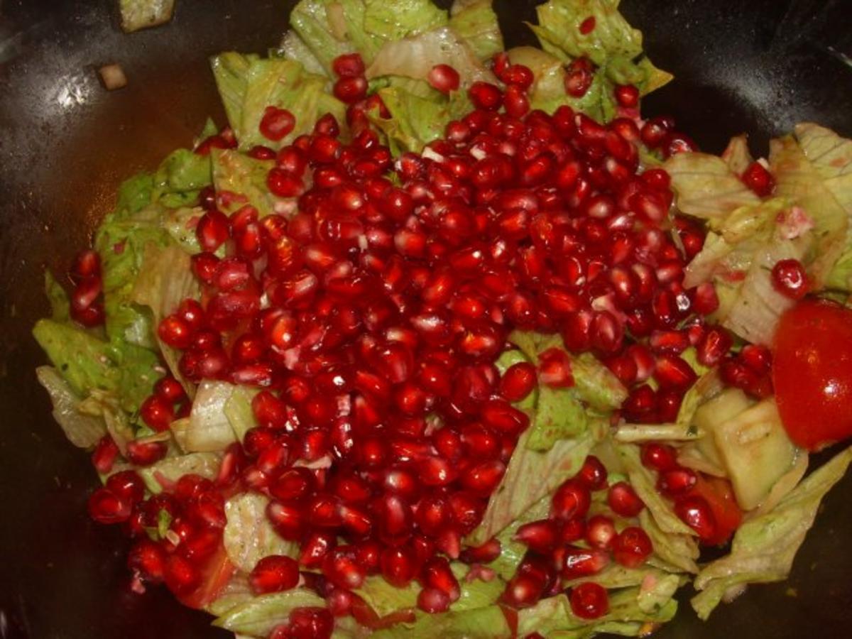 Gemischter Salat mit Granatapfel - Rezept - Bild Nr. 7